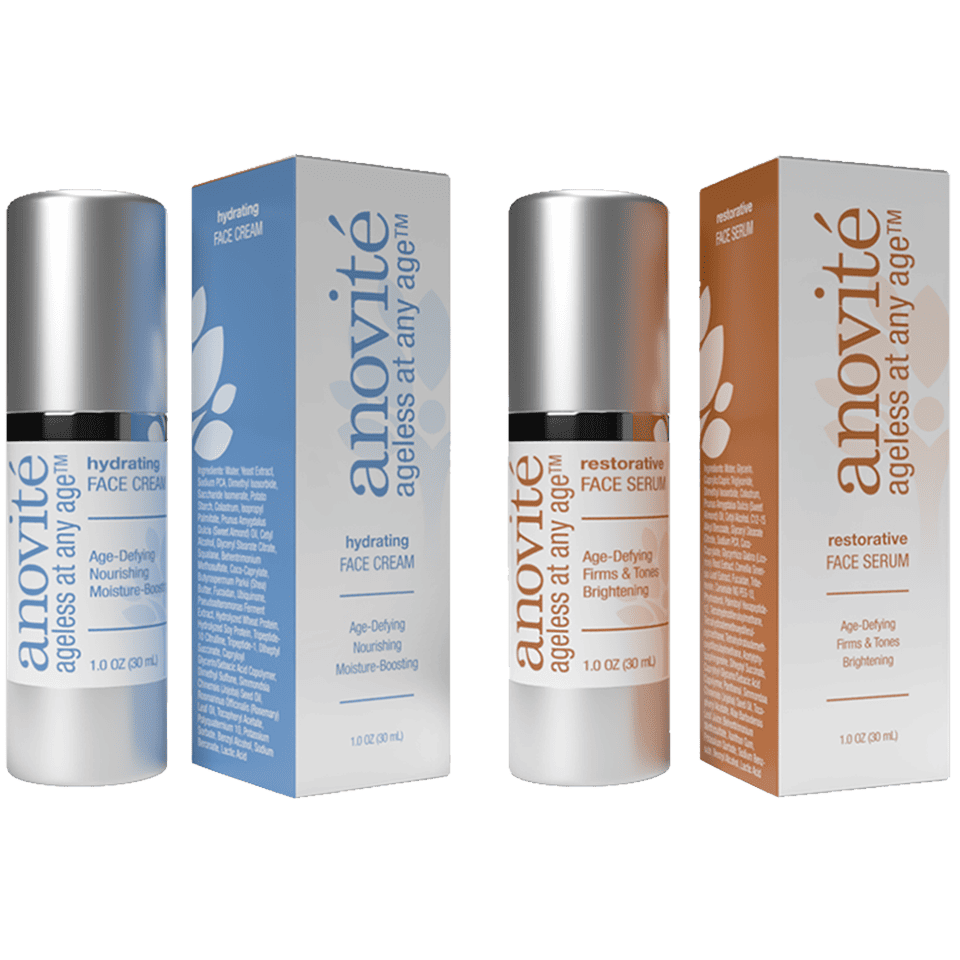 Anovite face serum and face cream for skincare